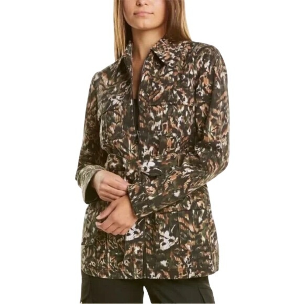 Ted Baker Women's‎ Inniza Urban Printed Cargo Jacket Size 4 Contemporary New